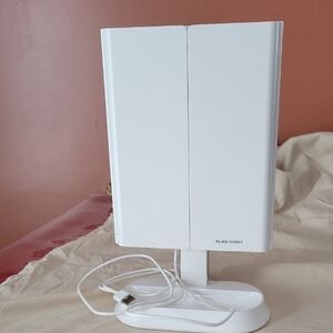 Mirror Glam Hobby White Vanity Mirror Rechargeable